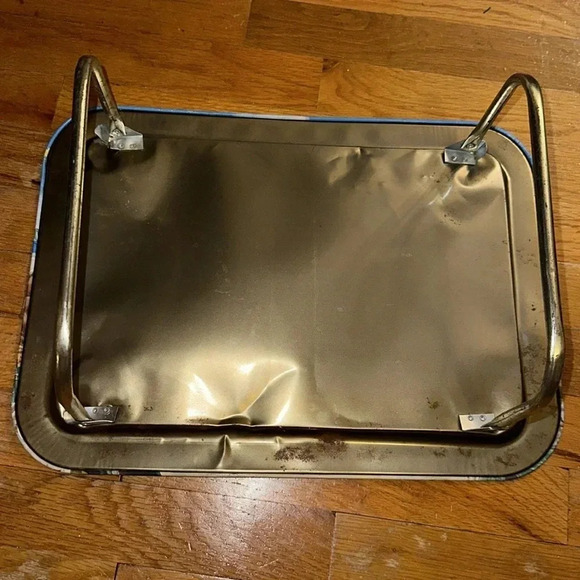 VINTAGE 1987 G.I. JOE Hasbro folding dinner/lunch metal tray •RARE• - Picture 10 of 13